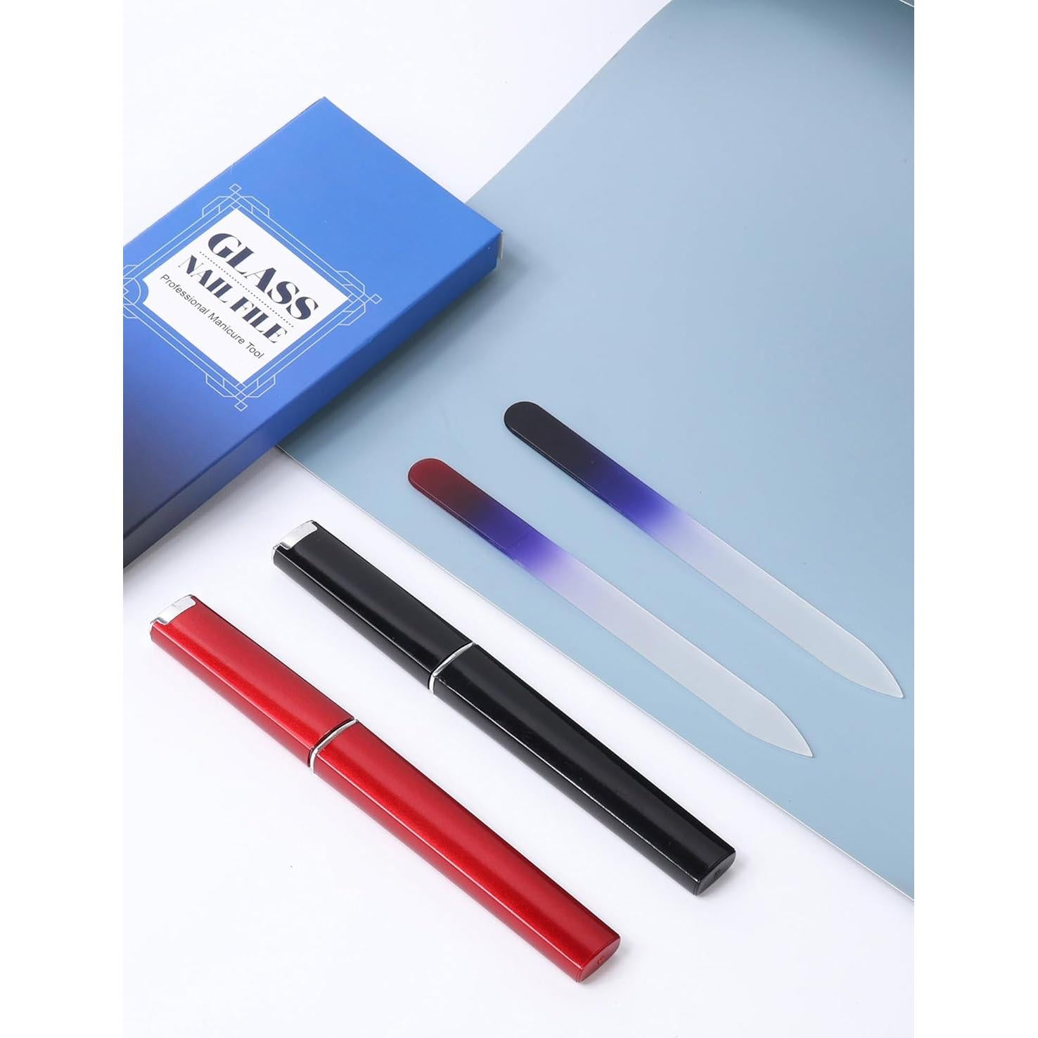 Paquete de 2 limas de vidrio Diodiva con estuche - 2mm