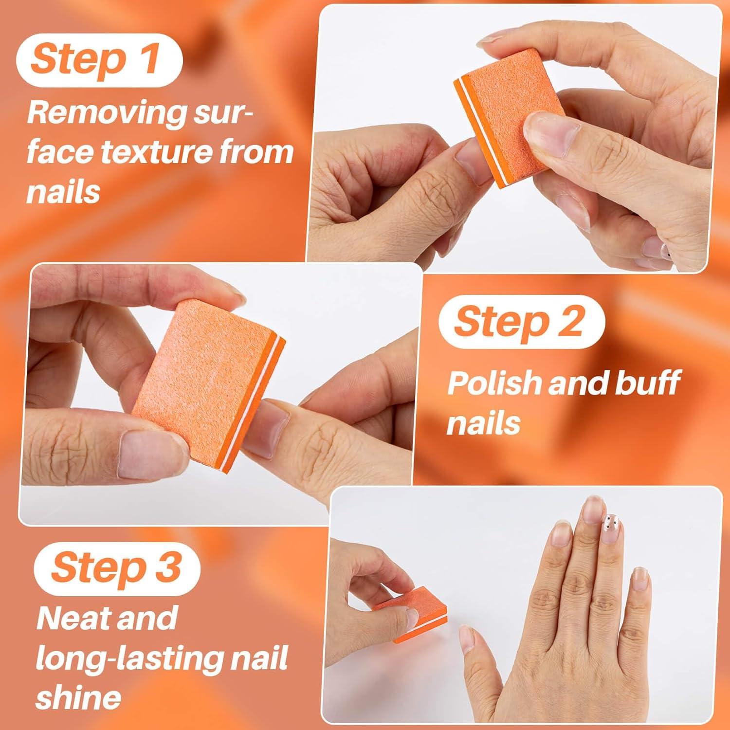 50 Piezas Bloque de Pulido de Uñas SJ-NailBuffer 180/240 Grano