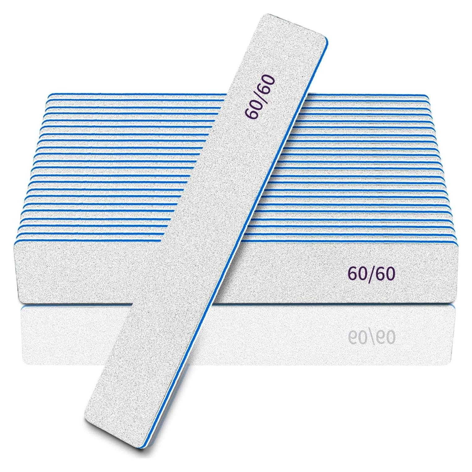 Archivos de Uñas BLESWIN 12pcs Grano 60/60 para Acrílicas