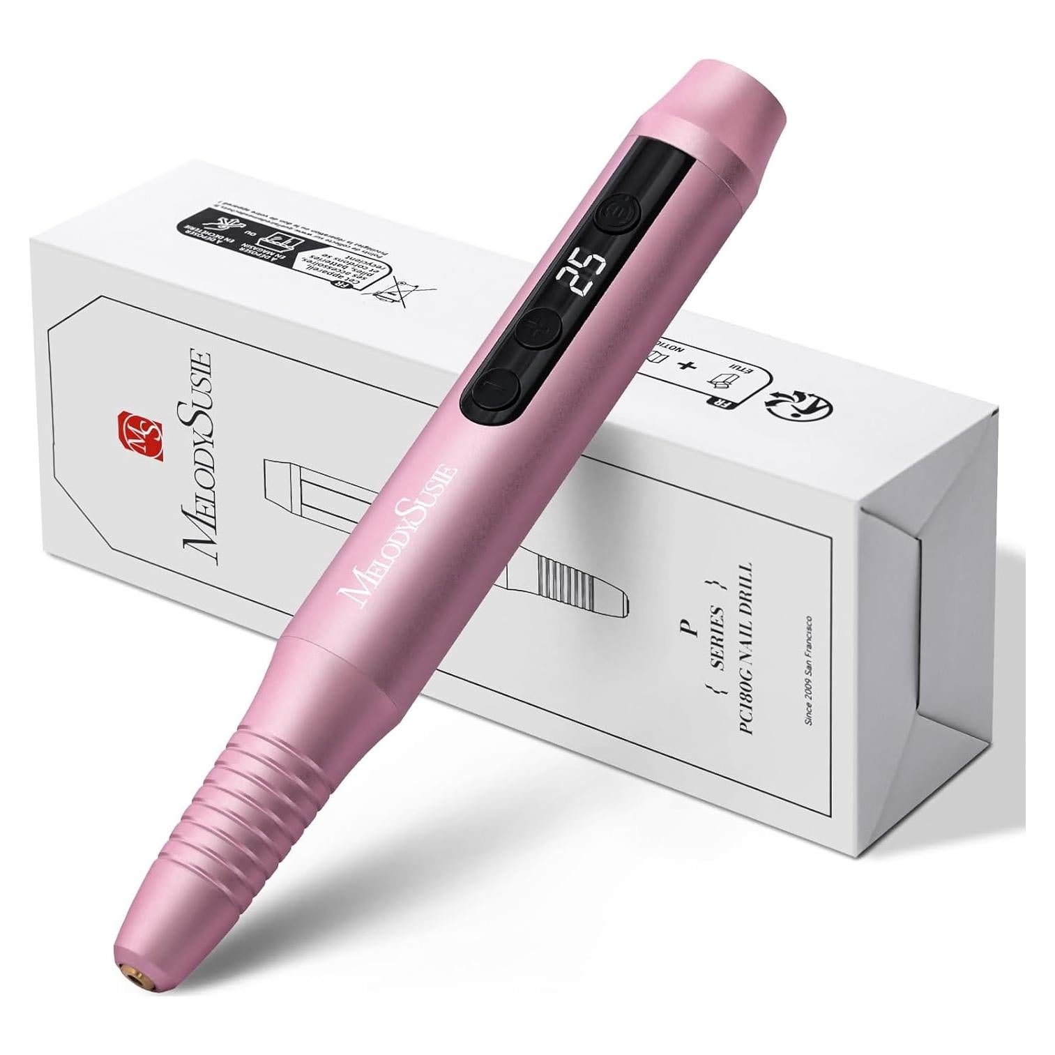 Taladro de Uñas Eléctrico MelodySusie PC180G Inalámbrico 25000RPM