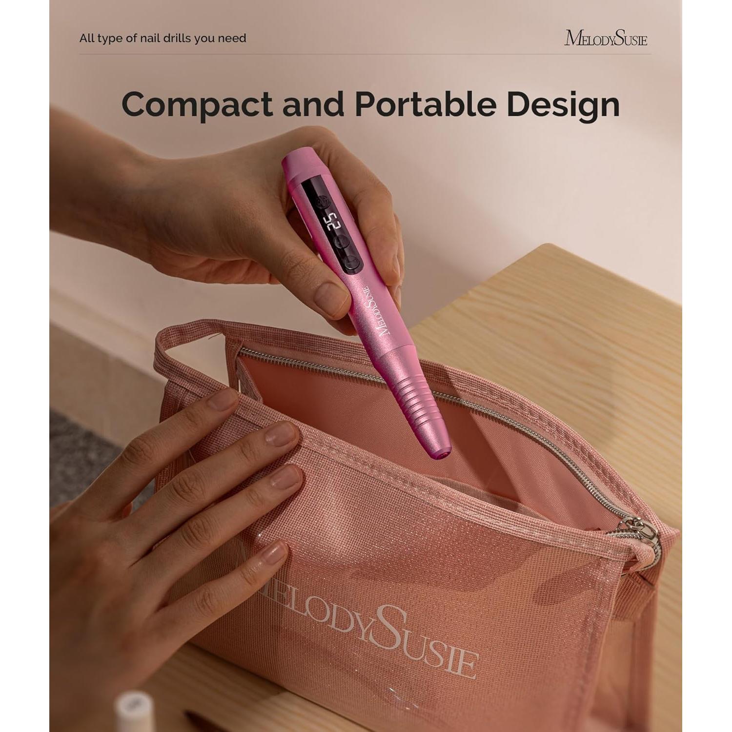 Taladro de Uñas Eléctrico MelodySusie PC180G Inalámbrico 25000RPM