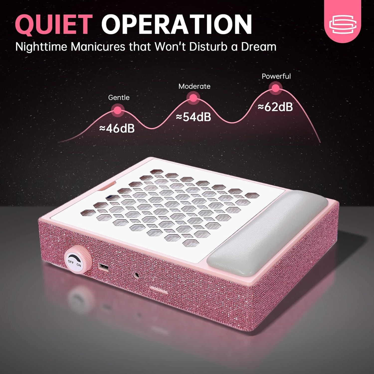 Colector de Polvo de Uñas CHRISTINE SHELLY 650PA Recargable