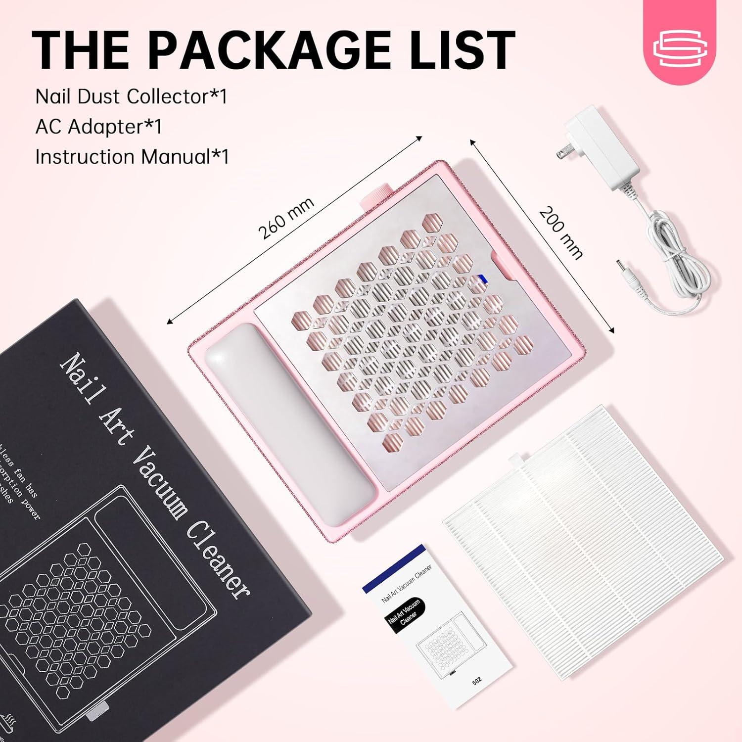 Colector de Polvo de Uñas CHRISTINE SHELLY 650PA Recargable