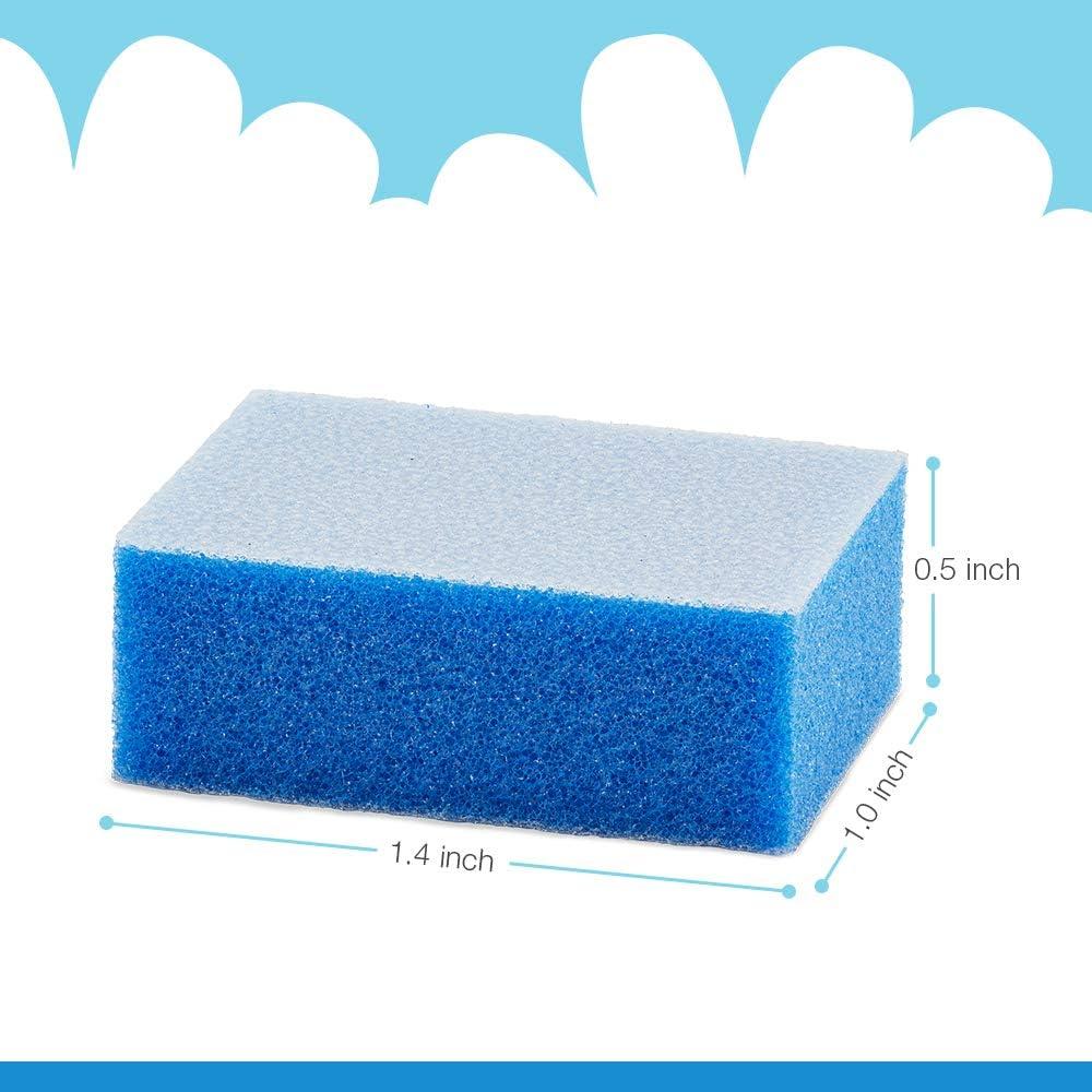 Bloques de Pulido Desechables Flowery Azul 180 Grano - 100 Pcs