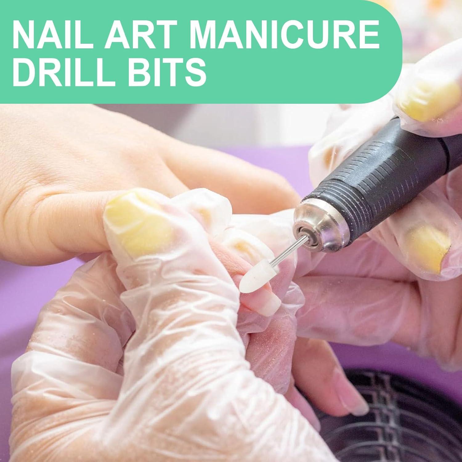 Brocas de Taladro para Uñas ZJchao - 12 Piezas Fieltro Pulido