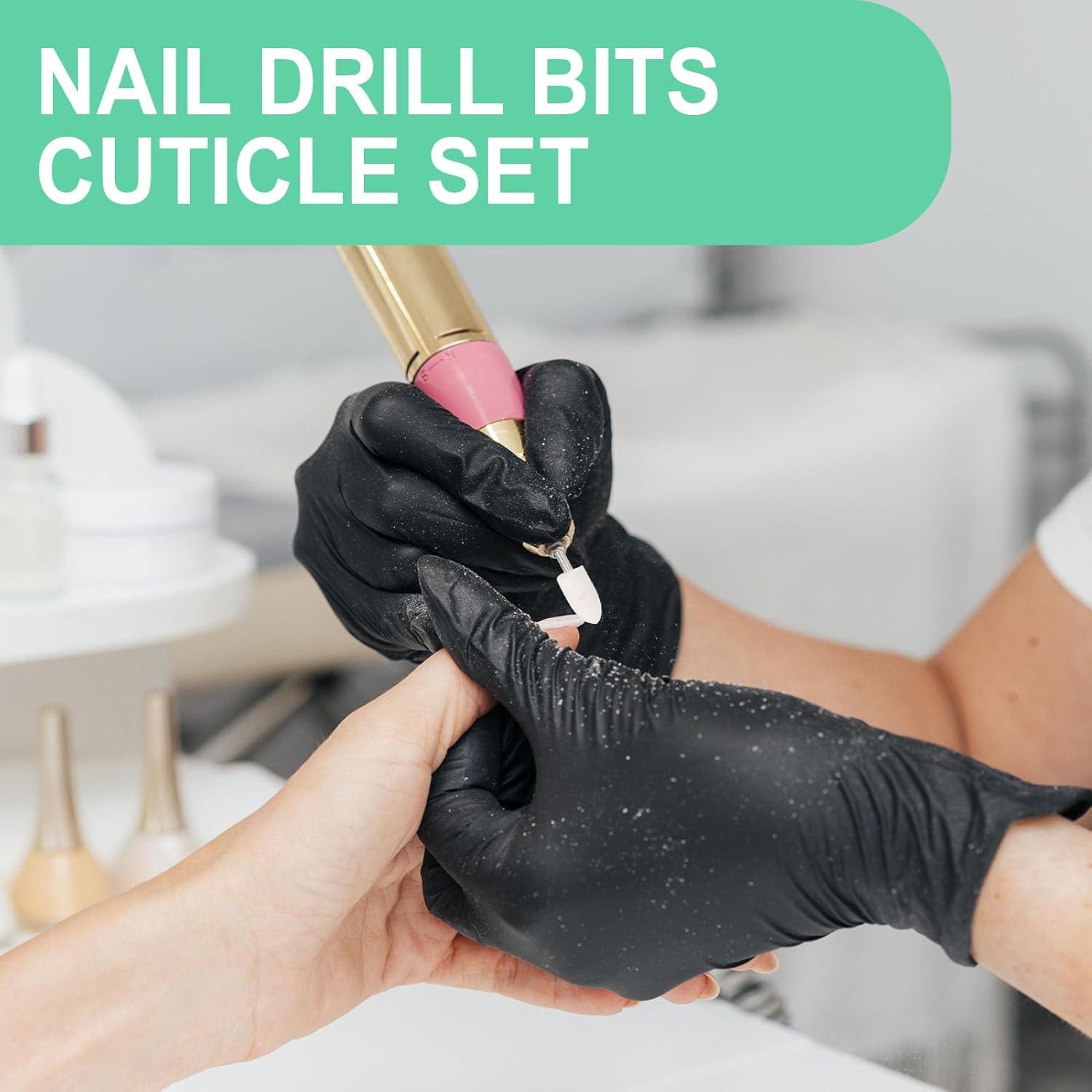 Brocas de Taladro para Uñas ZJchao - 12 Piezas Fieltro Pulido