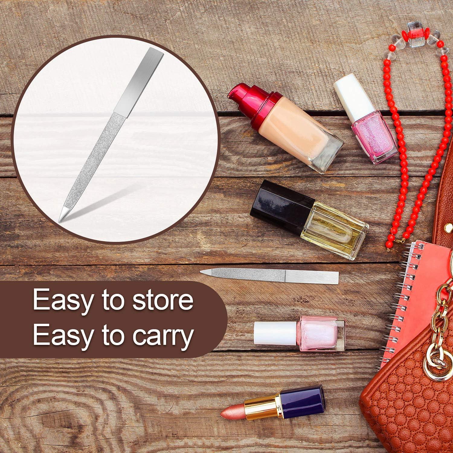 Juego de Limadoras de Uñas Mudder 3 Pcs Acero Inoxidable Plata