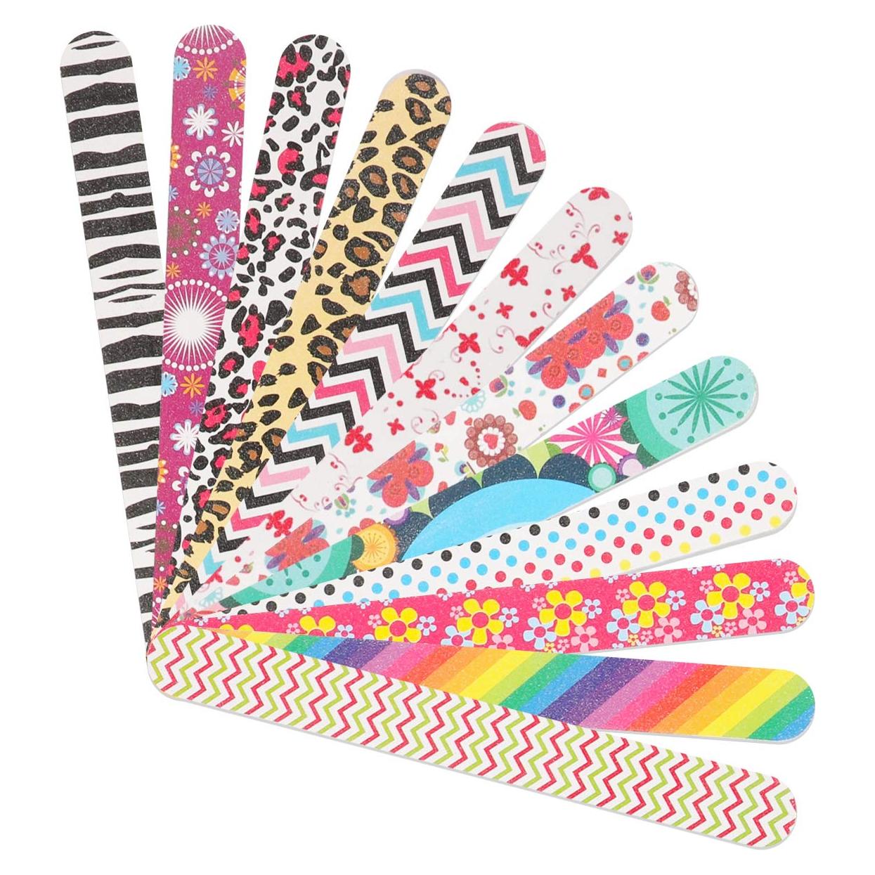 12 Limas de Uñas Coloridas YIMICOO 150/150 Doble Cara 17.78 cm