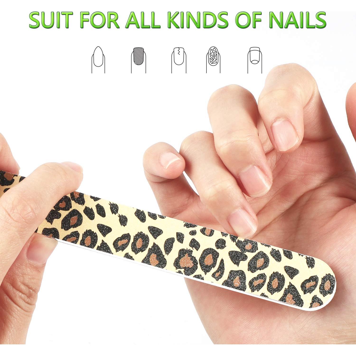 12 Limas de Uñas Coloridas YIMICOO 150/150 Doble Cara 17.78 cm