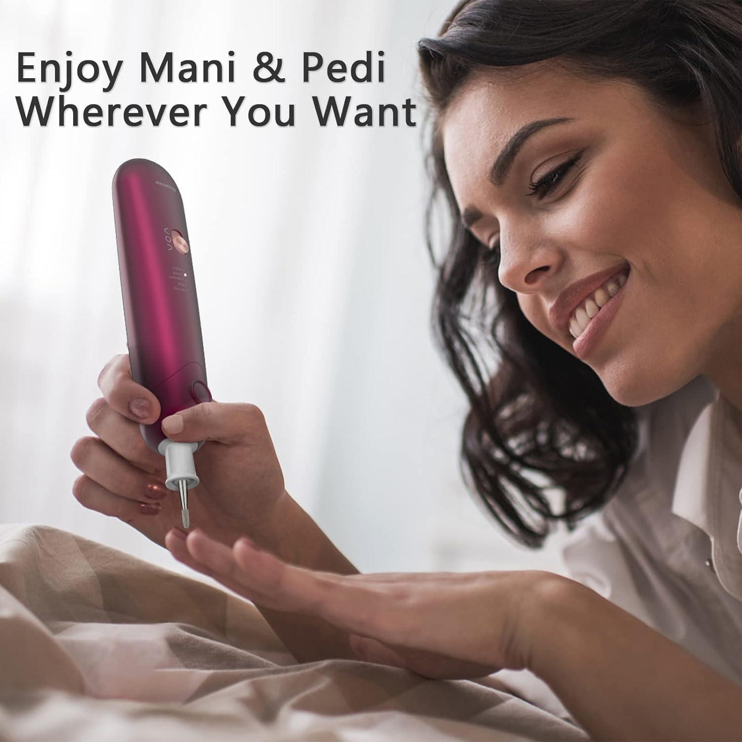 Juego de Manicura y Pedicura SEAMIND - Cortador Eléctrico Inalámbrico 5 Velocidades