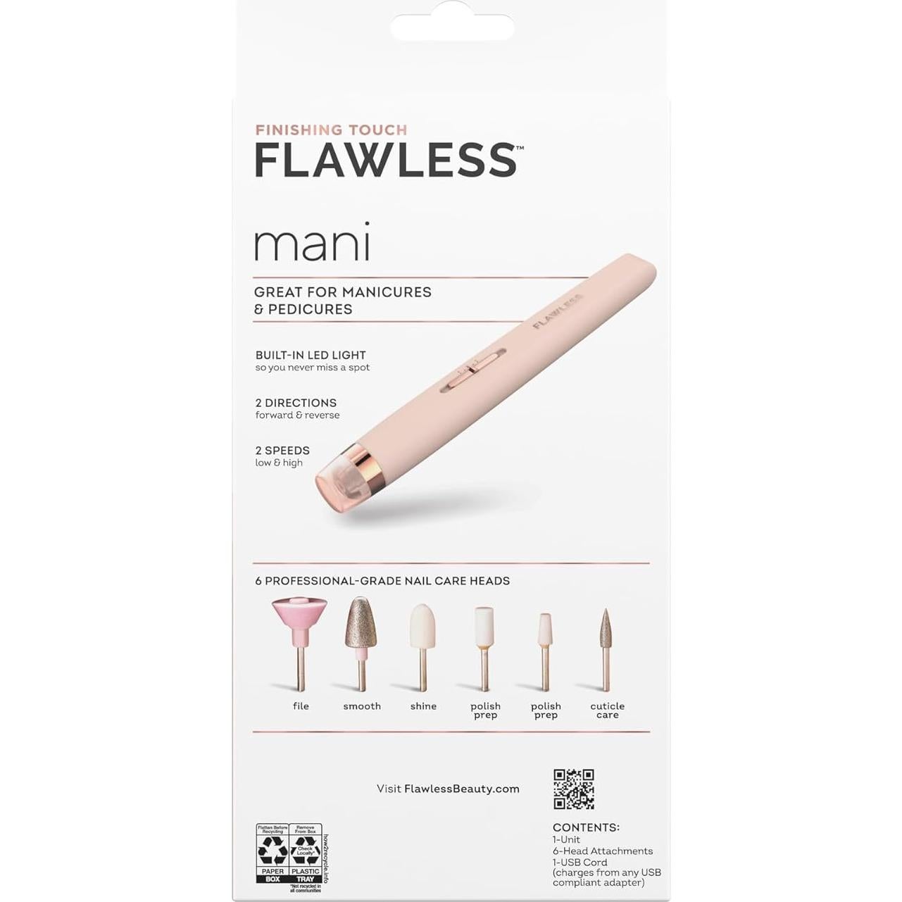 Kit de Uñas Flawless - Lima Electrónica Manicura y Pedicura
