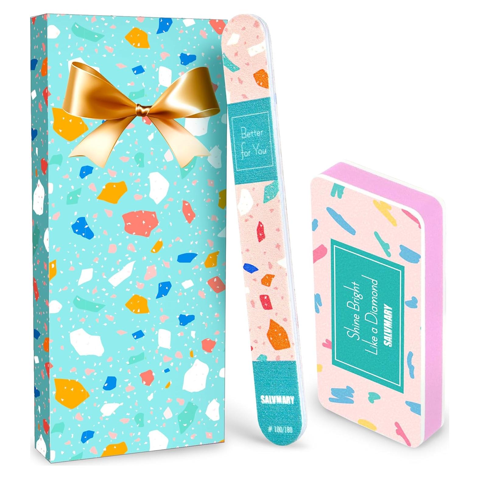 Juego de Lima y Pulidor de Uñas SALVMARY 100/180 Grit