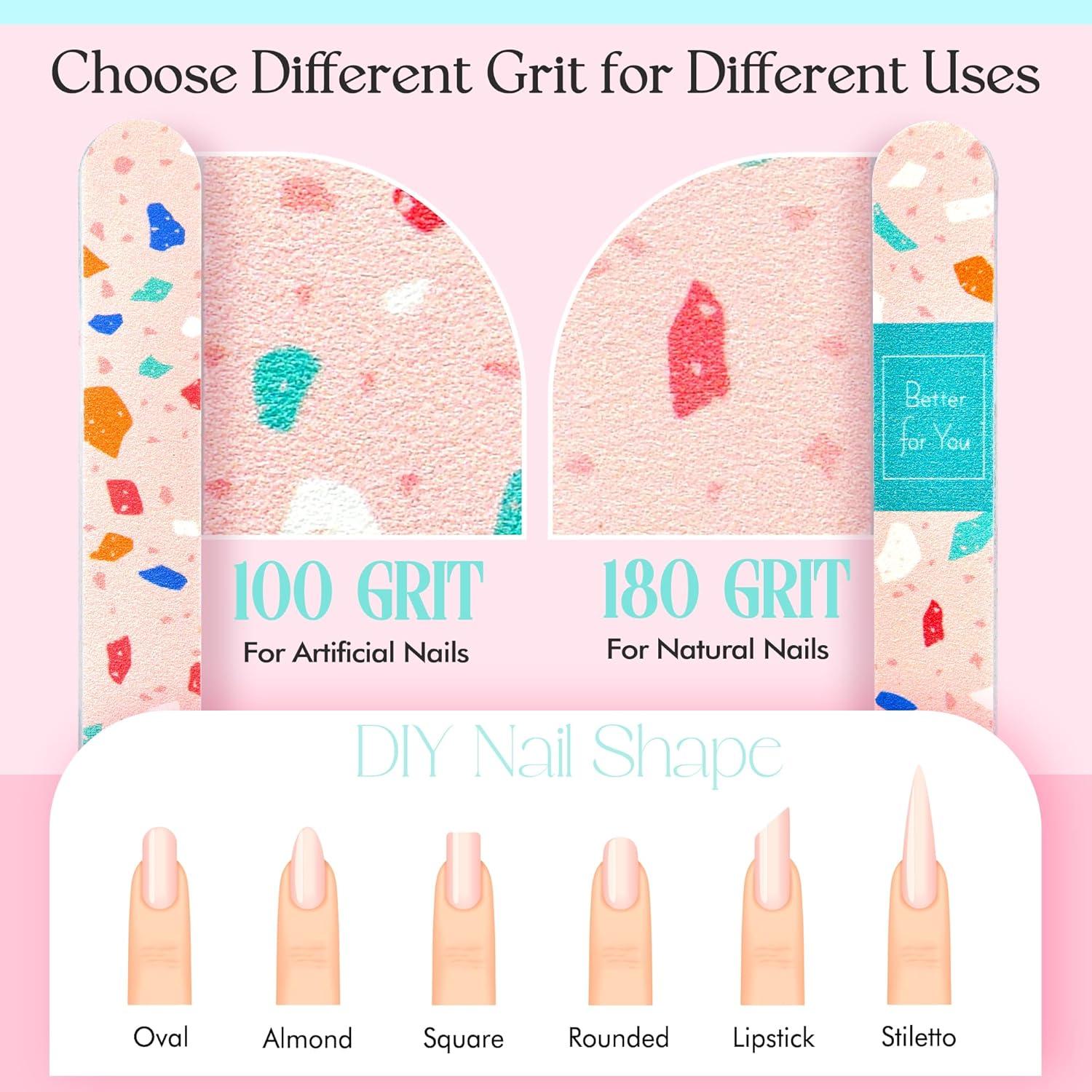 Juego de Lima y Pulidor de Uñas SALVMARY 100/180 Grit