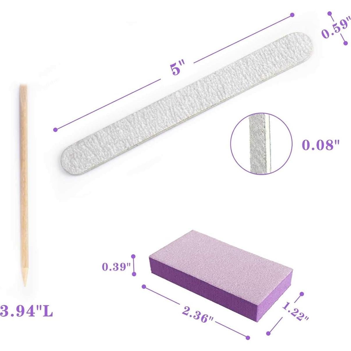 Kit de Manicura Desechable SALVMARY 100 Sets 3 Piezas