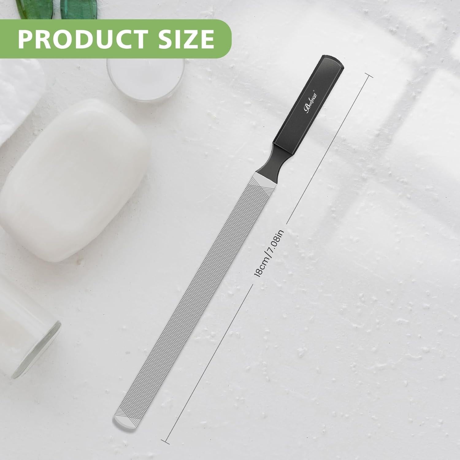 Lima de Uñas Profesional BALUCA de Acero Inoxidable 12 cm