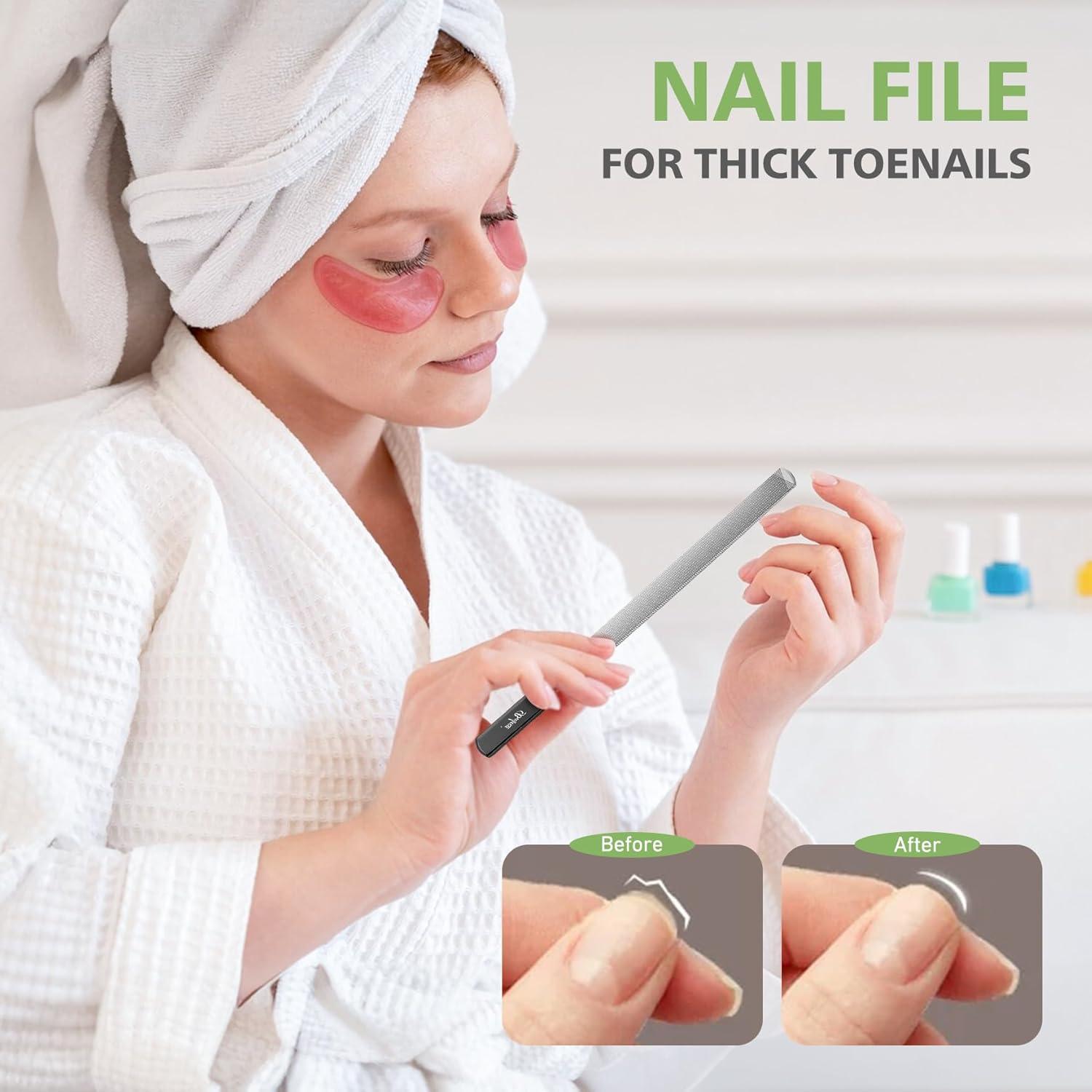 Lima de Uñas Profesional BALUCA de Acero Inoxidable 12 cm