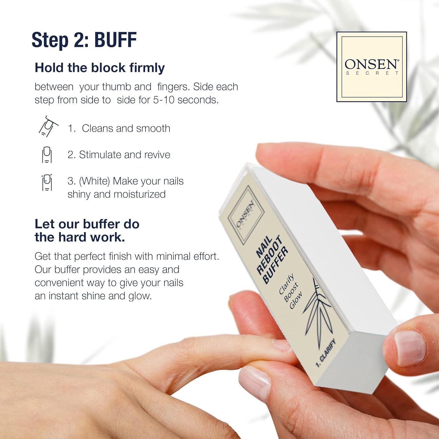 Kit de Cuidado de Uñas Onsen Secret - Aceite y Pulido 1pk