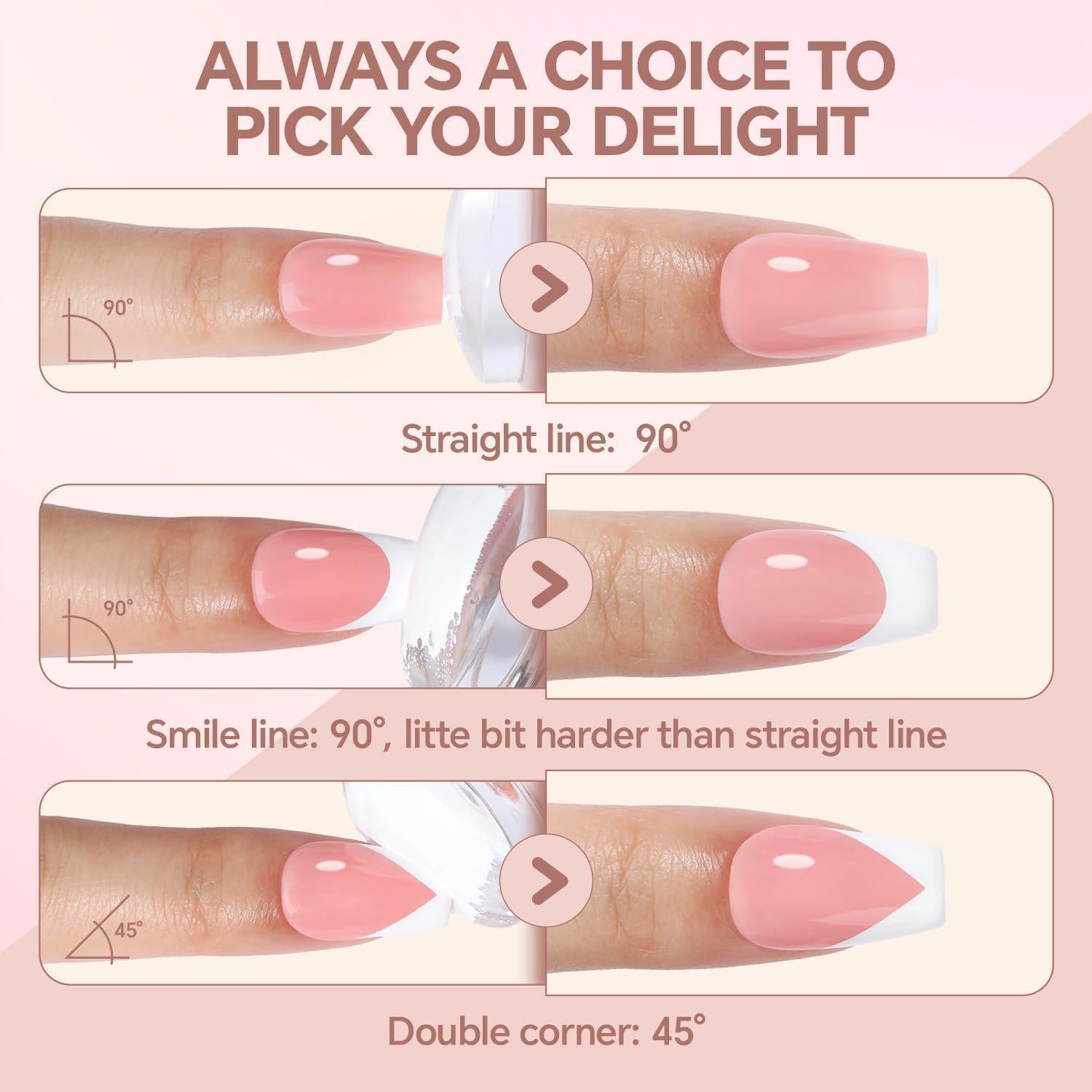 Kit de Sello para Uñas Francesas Una Gella - 2 Tamaños