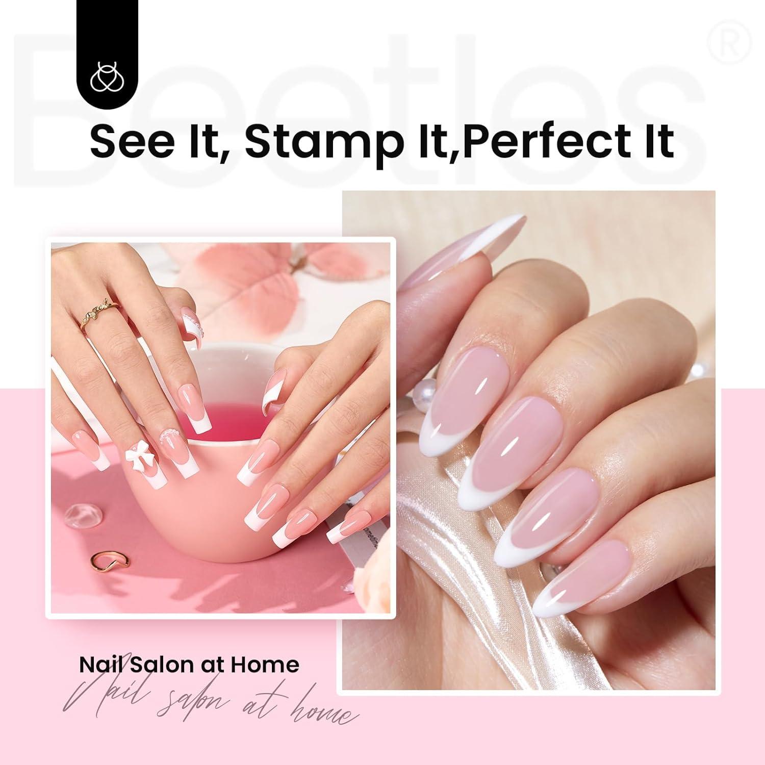 Kit de Sello de Uñas Beetles 3 Piezas con Repuestos