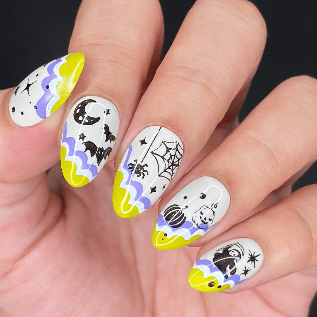 Kit de Estampado de Uñas Halloween Maniology - 5 Piezas