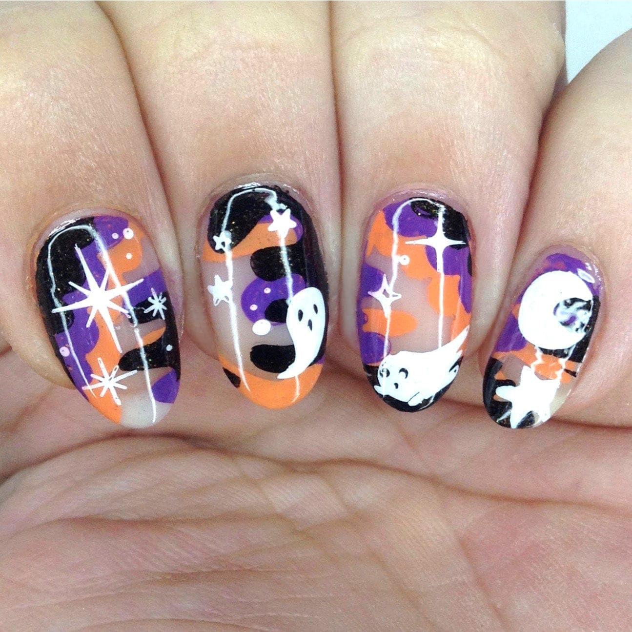 Kit de Estampado de Uñas Halloween Maniology - 5 Piezas