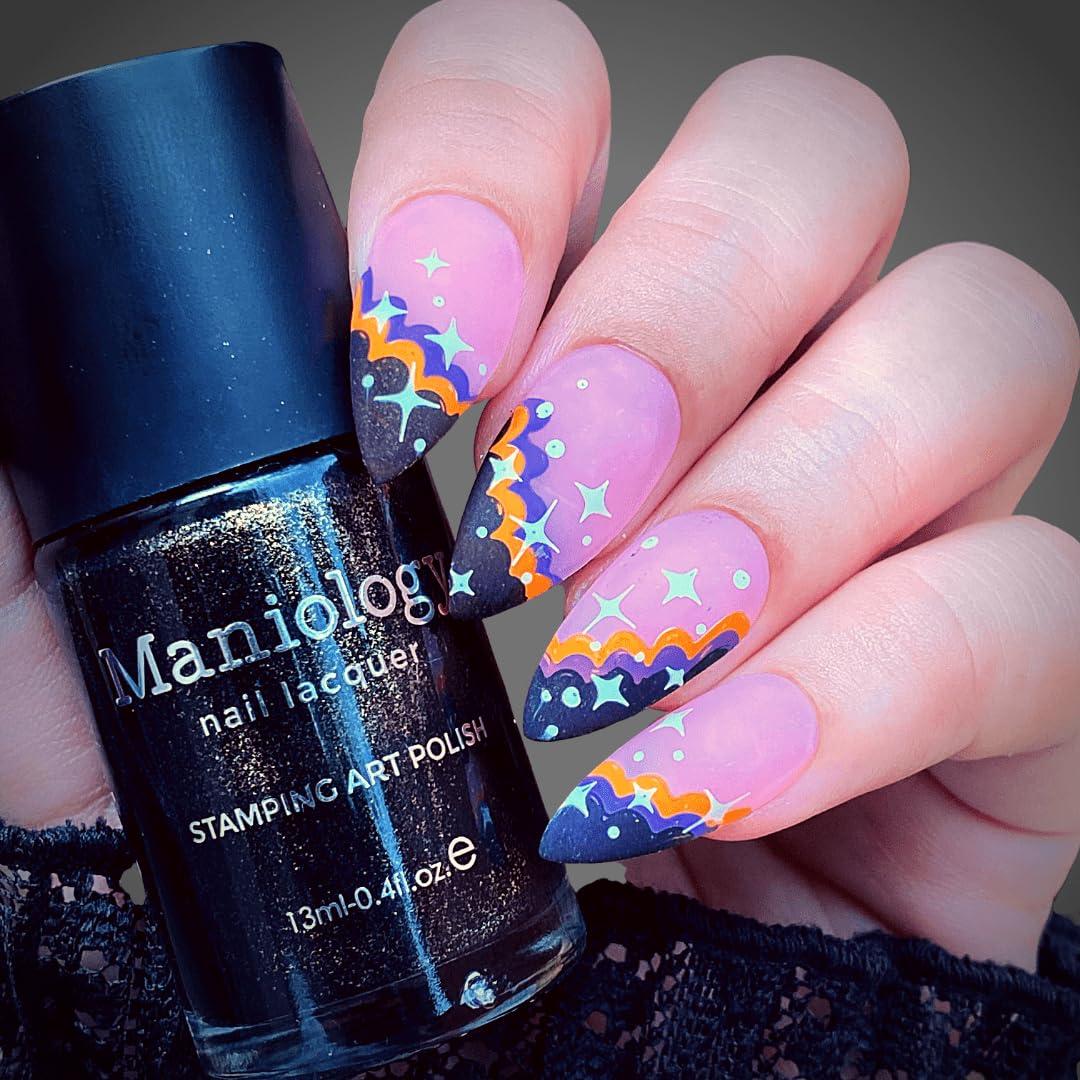 Kit de Estampado de Uñas Halloween Maniology - 5 Piezas