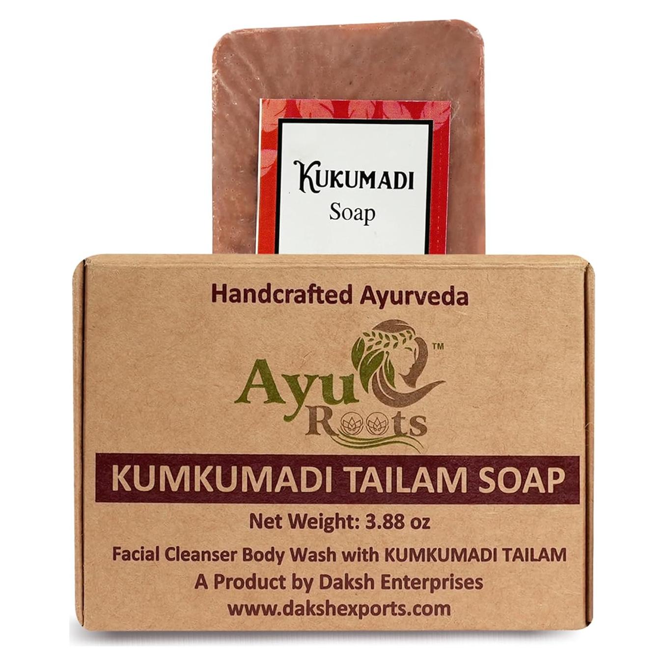 Jabón Ayurvédico Kumkumadi Tailam Hecho a Mano 109.8 g