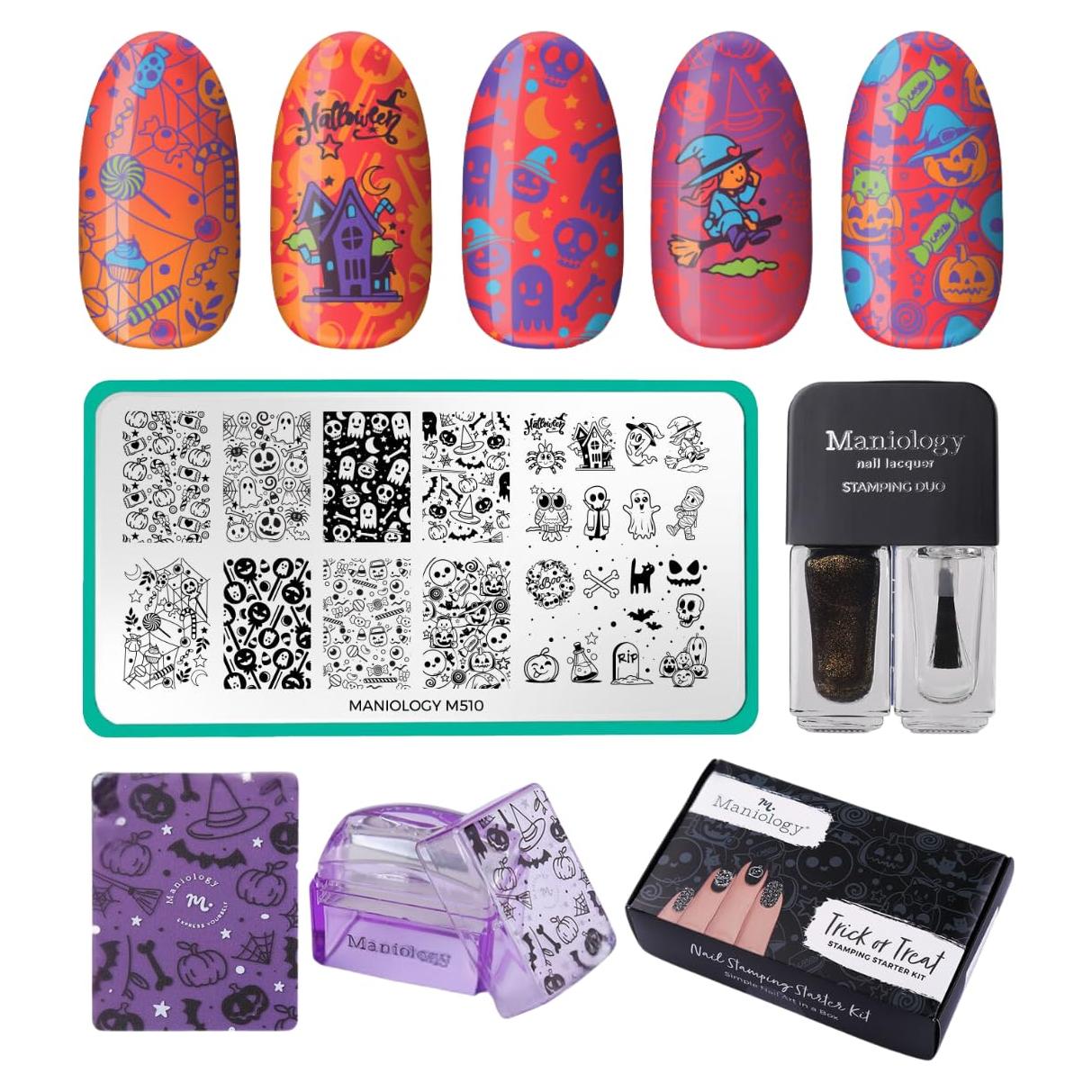 Kit de Estampado de Uñas Halloween Maniology - Trick or Treat