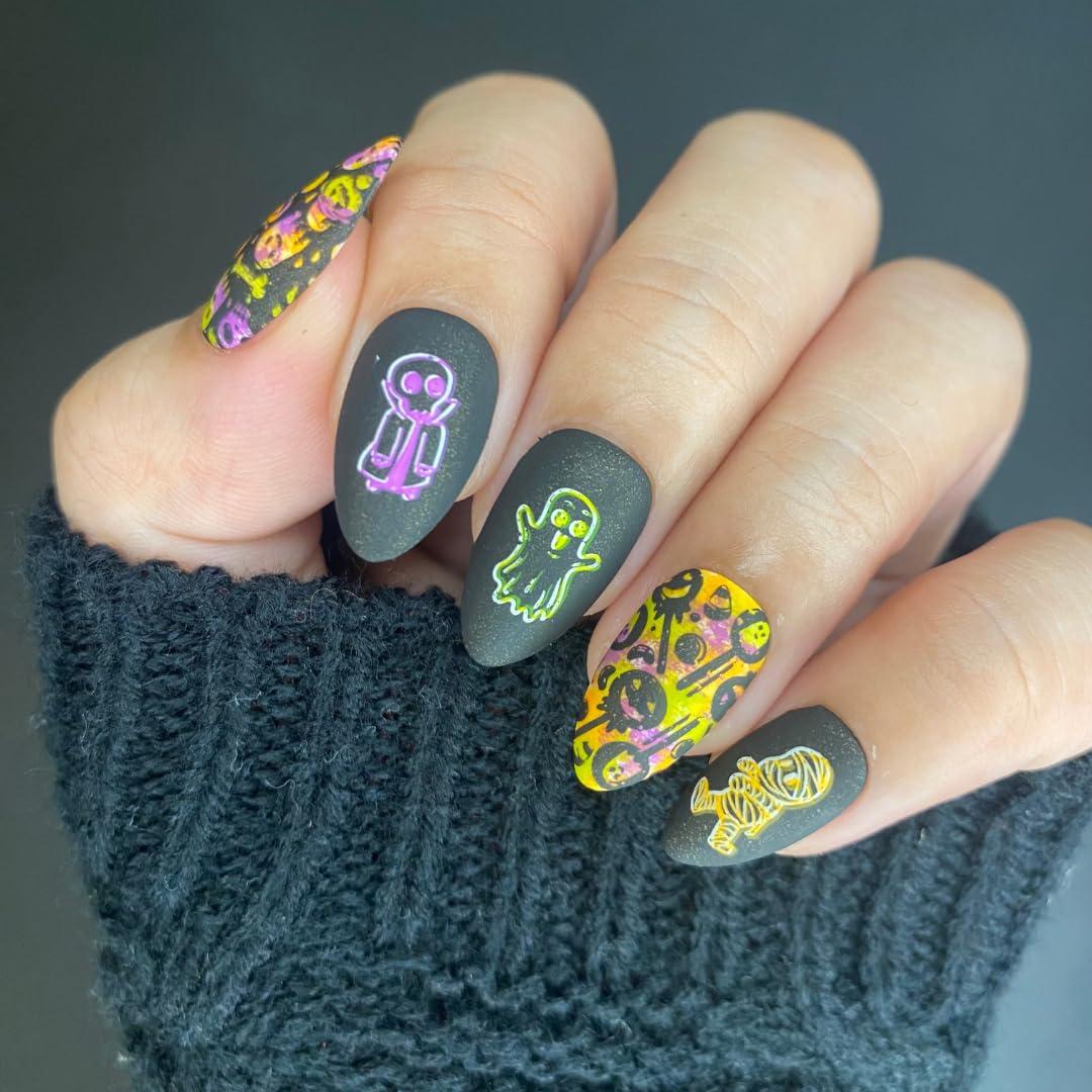 Kit de Estampado de Uñas Halloween Maniology - Trick or Treat