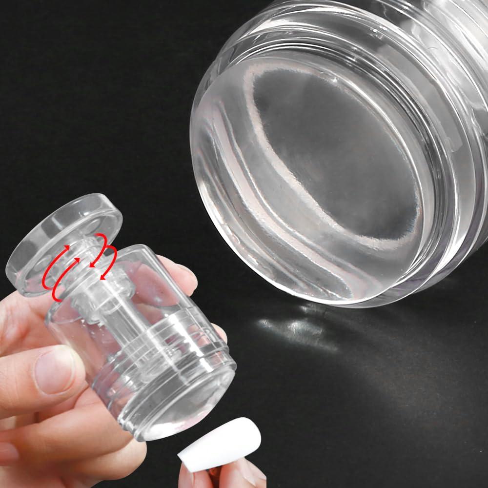 Kit de Estampador de Uñas Jaliya Rotatable Transparente