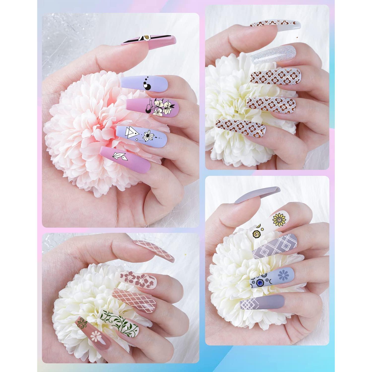 Kit de Estampado de Uñas Biutee Navidad 15 Placas y Stamper