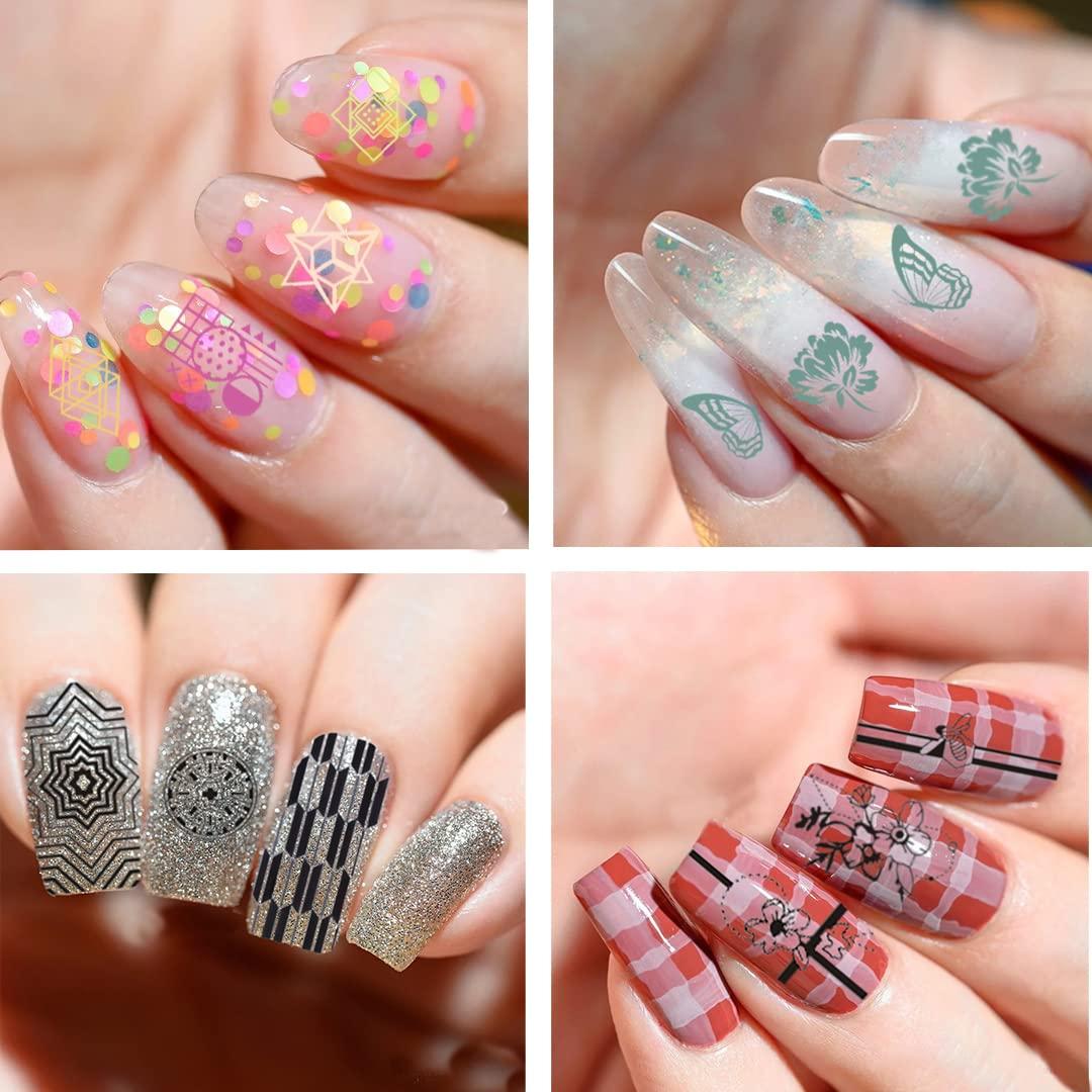 Kit de Estampado de Uñas Biutee Navidad 15 Placas y Stamper