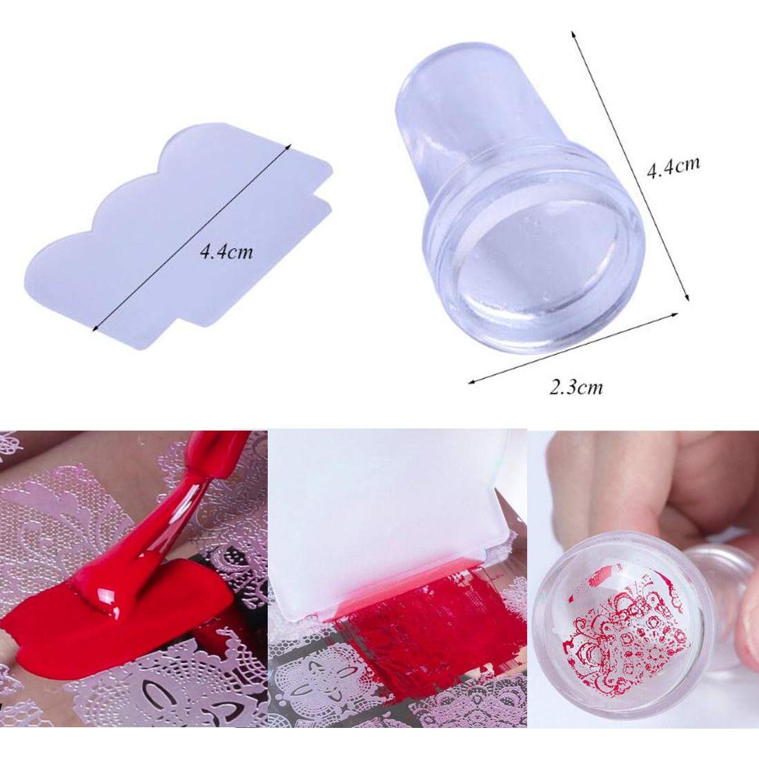 Kit de Estampado de Uñas Bellelfin - 3 Placas y Estampador