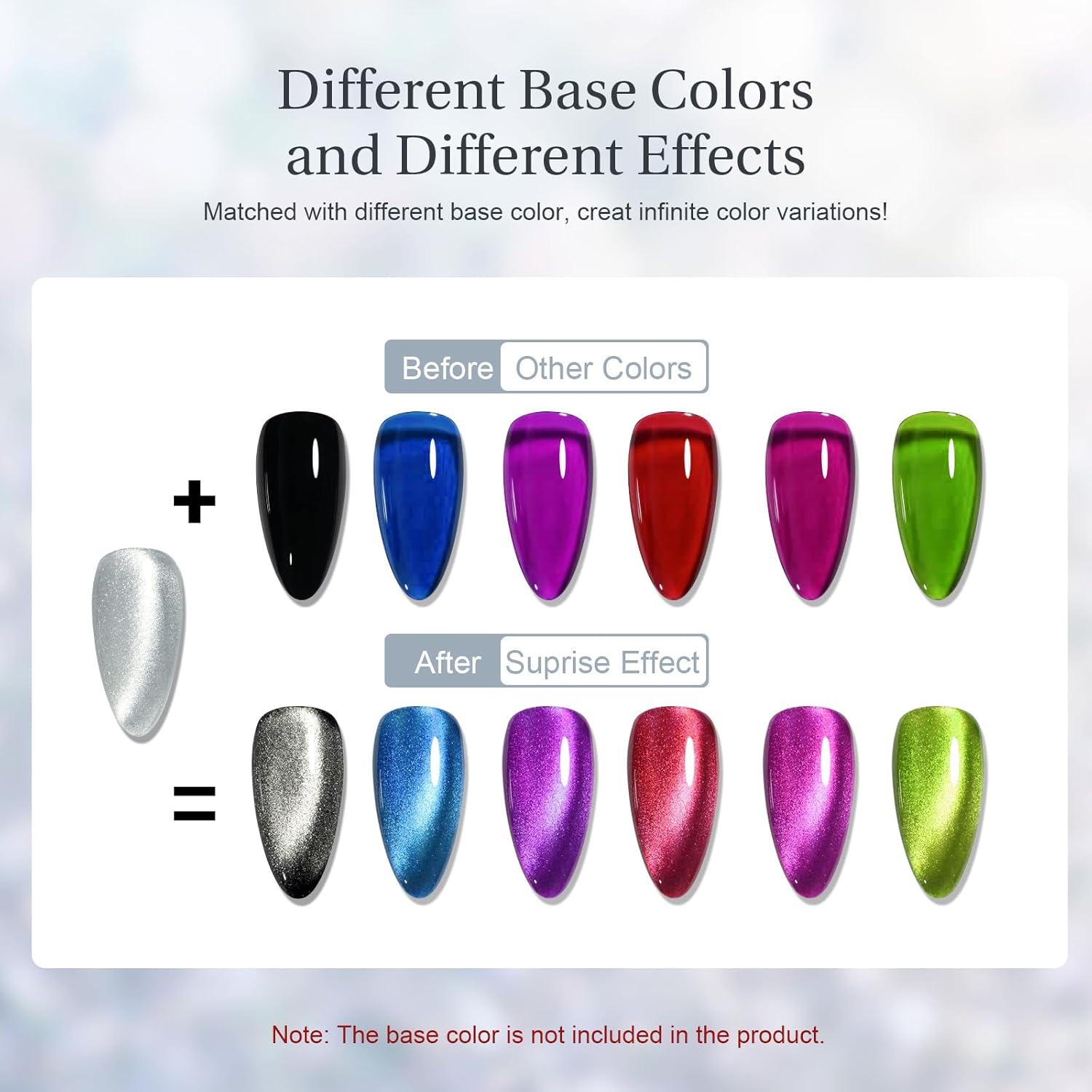 Esmalte de Uñas Gel Ojo de Gato SAGEBIO 15ml Efecto Magnético