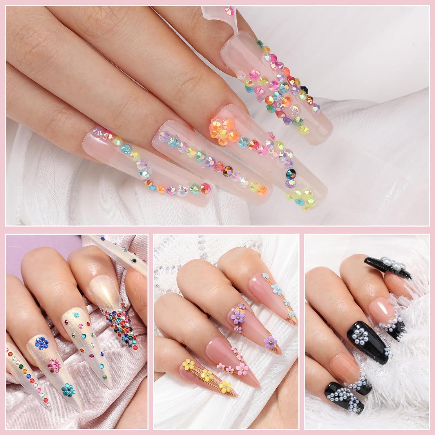 Kit de Arte de Uñas Kikonoke - 12 Cajas con Gemas y Herramientas