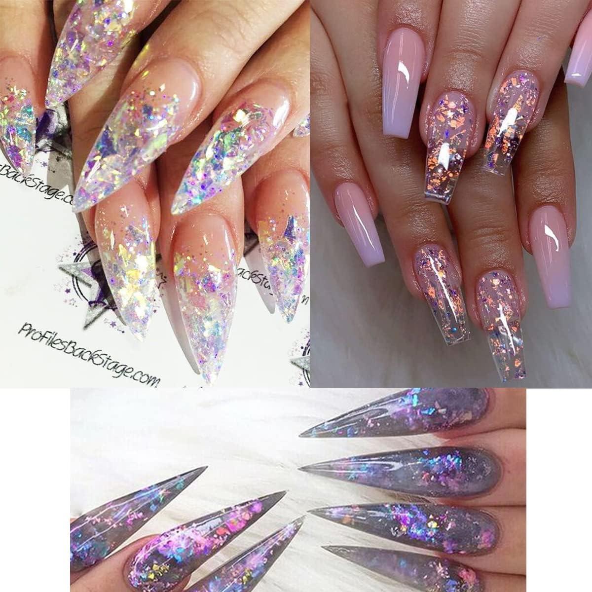 12 Lentejuelas Holográficas para Uñas BMKKOT - Arte de Uñas