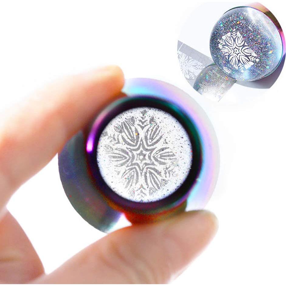 Kit de Estampado de Uñas Silicona Multicolor Lasenersm