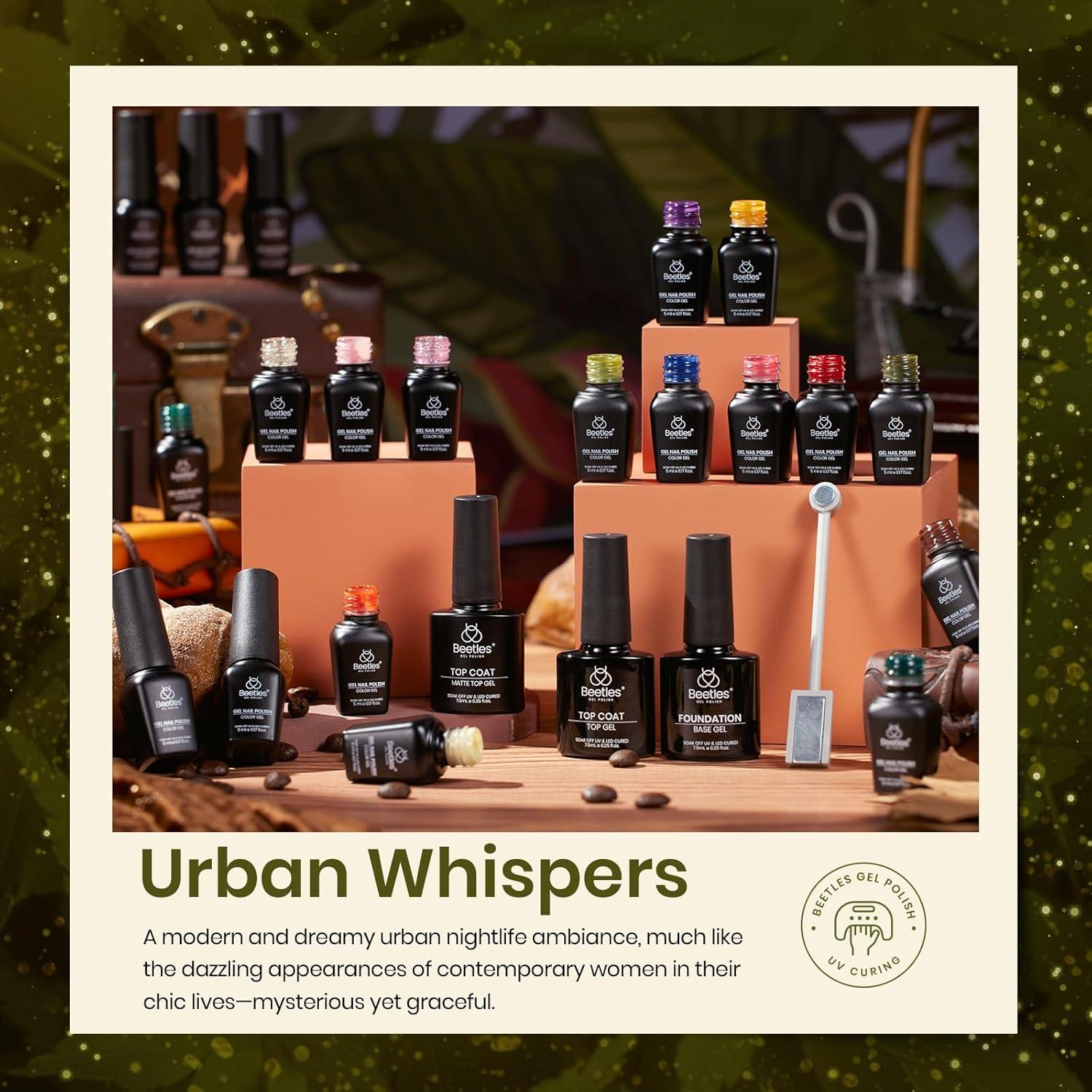 Juego de Esmalte de Uñas Gel Beetles 20 Colores Urban Elegance