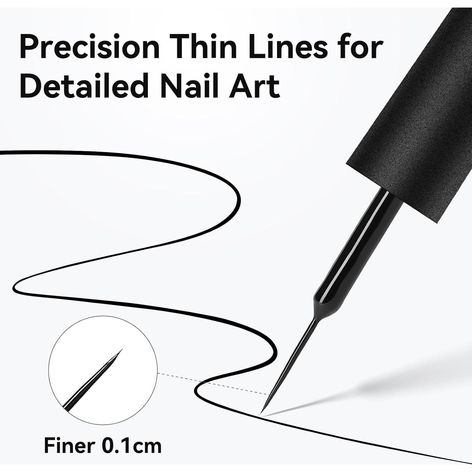 Conjunto de Esmalte de Uñas Gel Makartt 8ml Negro y Blanco