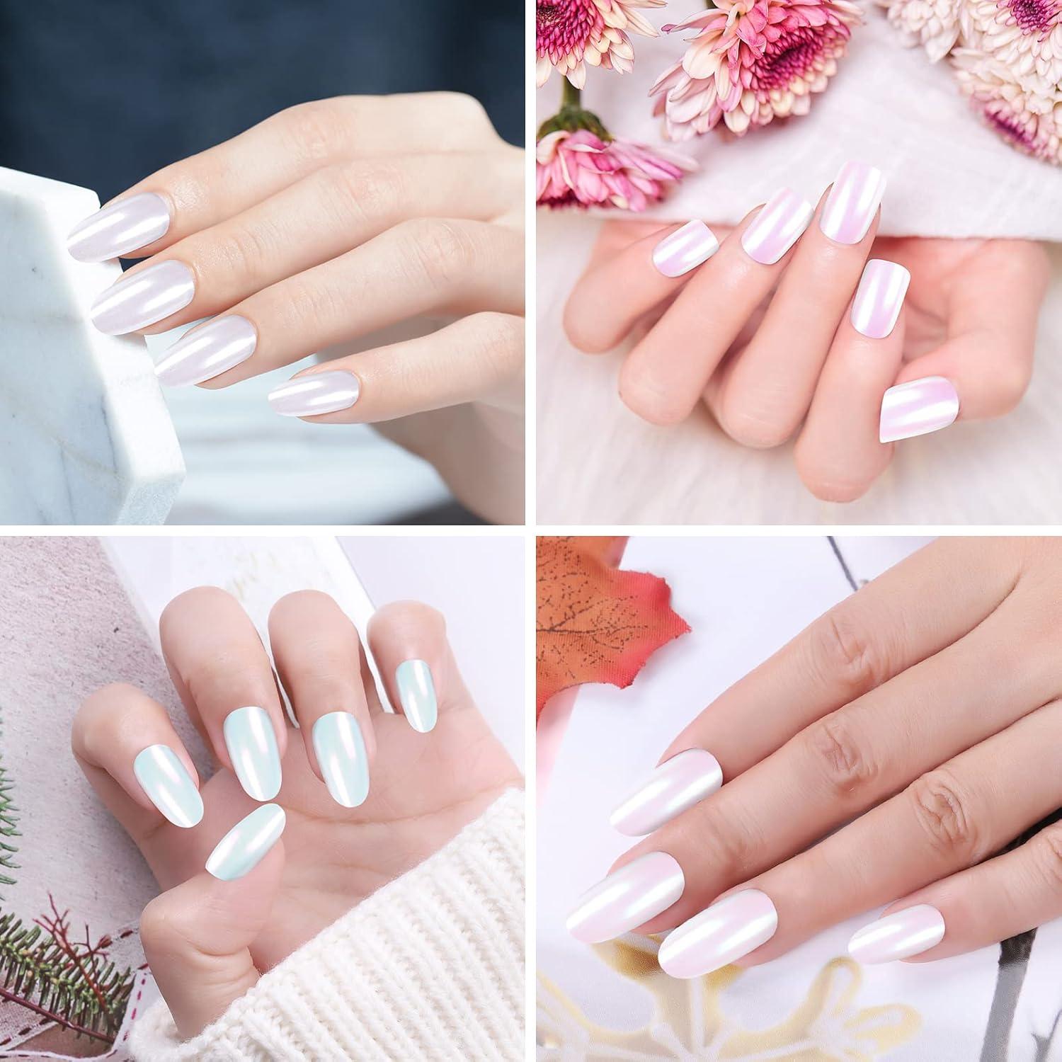 Kit de Polvo de Uñas Chrome Artdone 4 Piezas Efecto Espejo