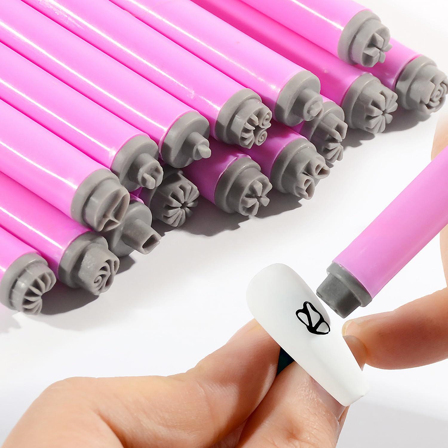 Conjunto de 15 Bolígrafos de Estampado de Uñas FaCai