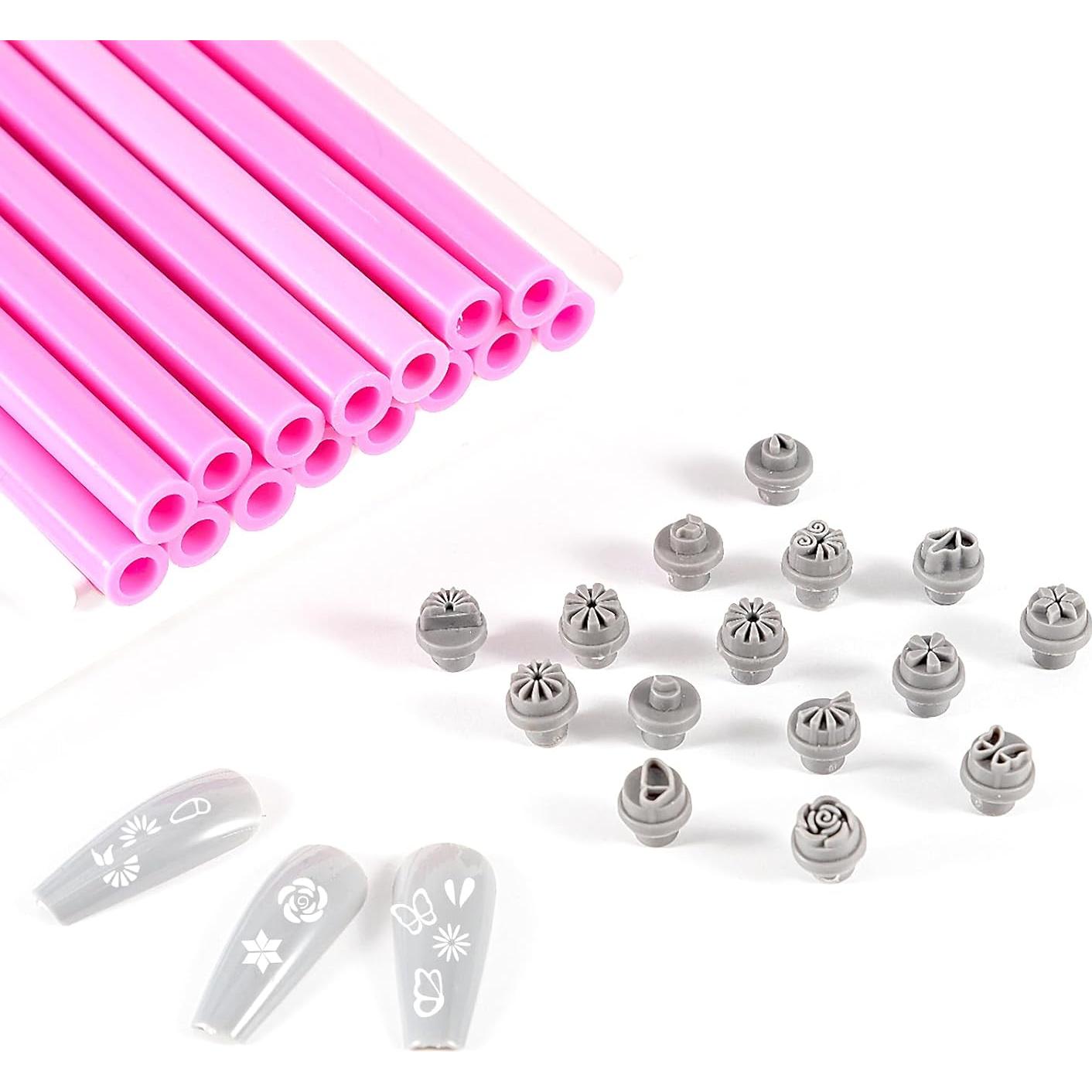 Conjunto de 15 Bolígrafos de Estampado de Uñas FaCai