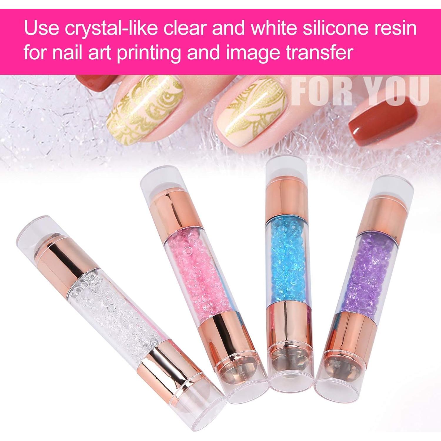 Kit de Sello de Manicura Pissente - 4 Placas y Bolígrafos