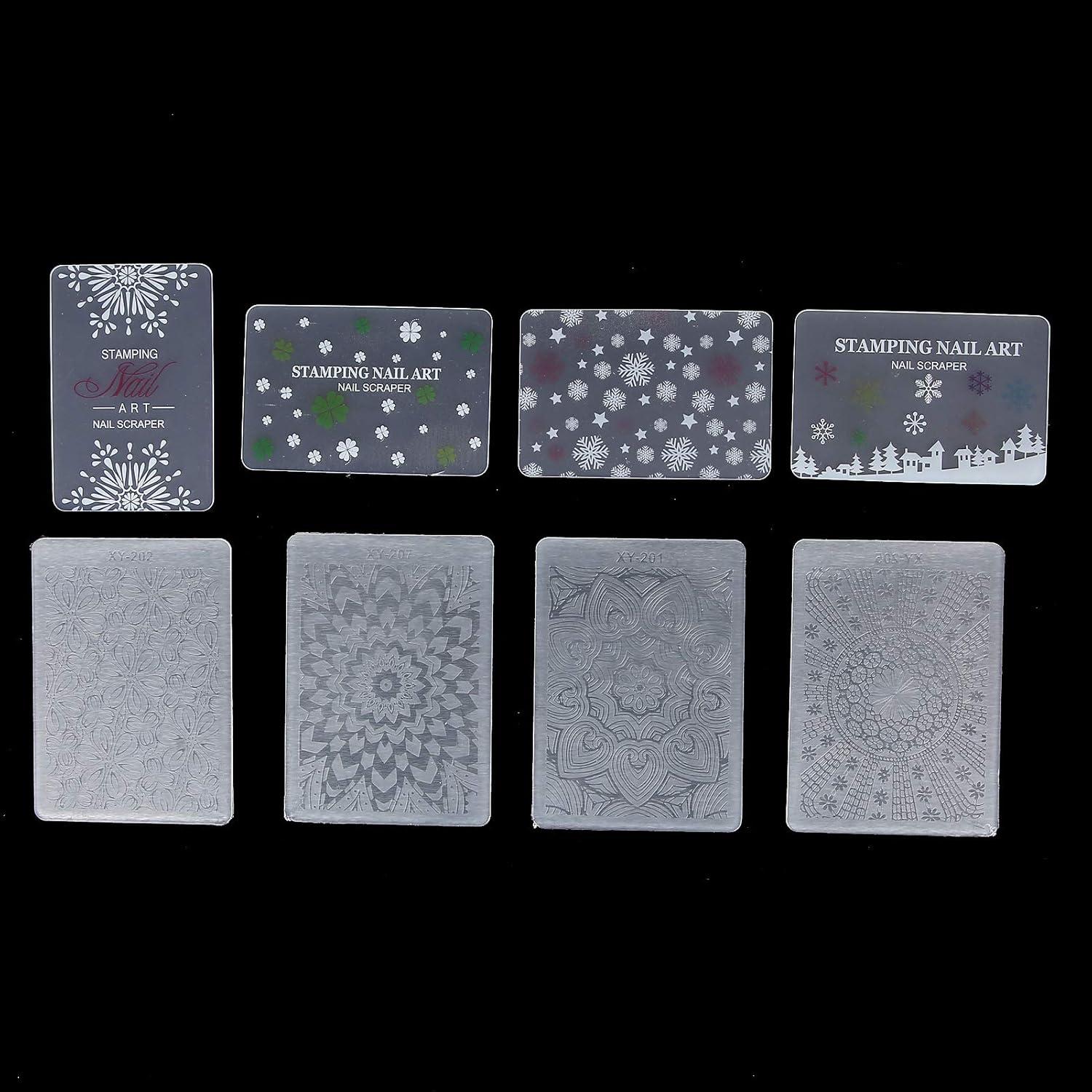 Kit de Sello de Manicura Pissente - 4 Placas y Bolígrafos