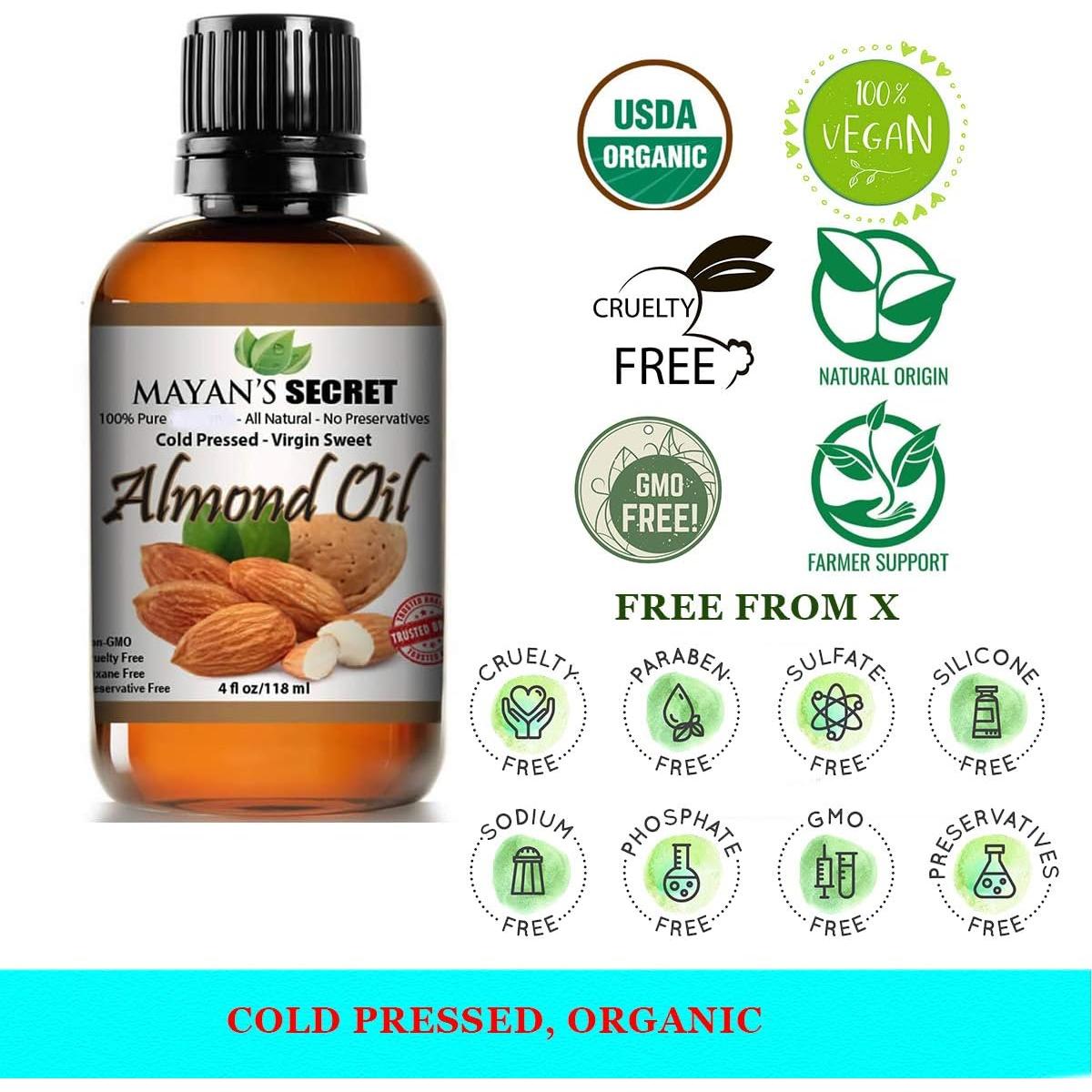 Aceite de Almendra 113.4 ml - El Secreto de los Mayas Hidratante