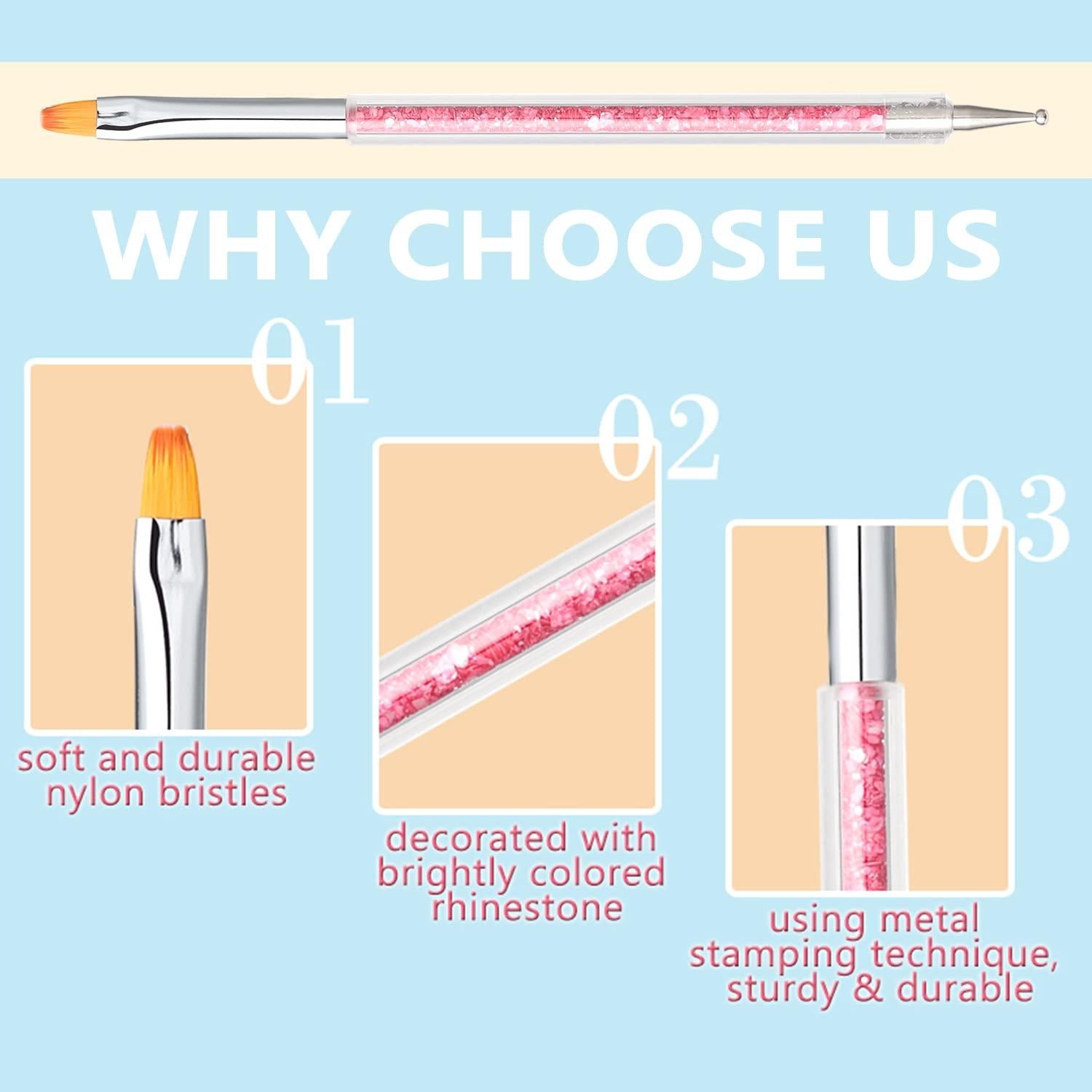 Kit de Pinceles de Arte de Uñas TEOYALL - 10 Piezas