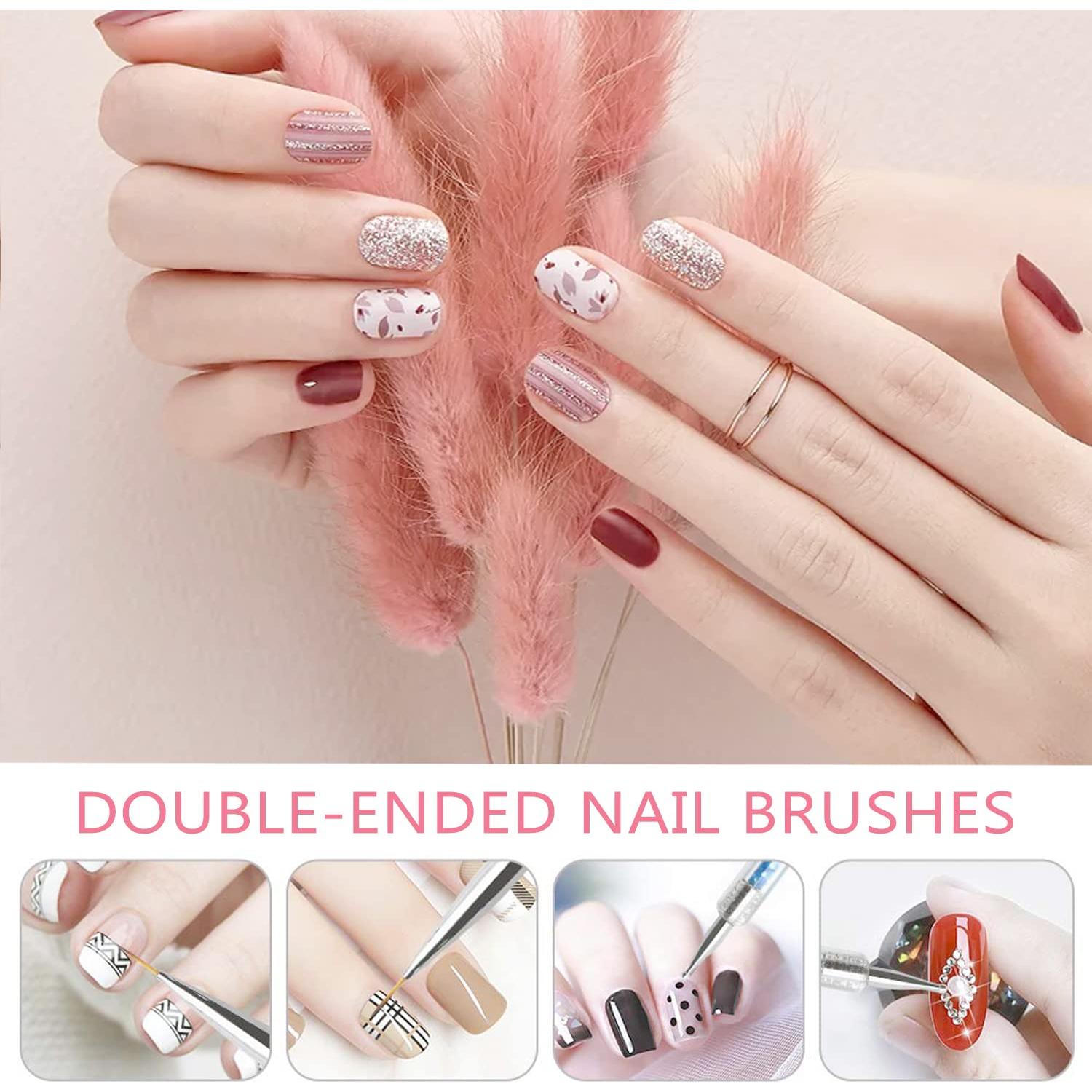 Kit de Pinceles de Arte de Uñas TEOYALL - 10 Piezas