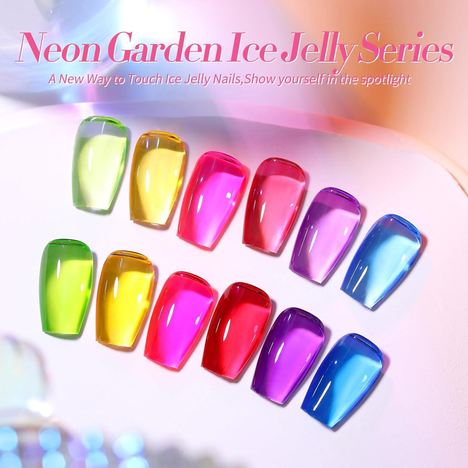 Esmalte de Uñas Jelly Neón Born Pretty 6 Colores 7ml