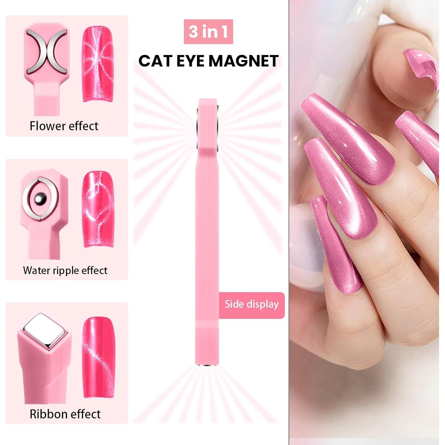 Kit 10 Bolígrafos Estampado Uñas HYLMMDA 3 en 1 Magnético