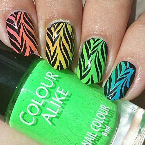 Placa de Estampado de Uñas PUEEN Paraíso de Mármol 01 12.5x6.5cm